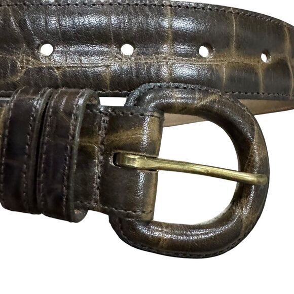 Cipriani Italy Genuine Alligator Belt Black Exotic Leather Calfskin Small main image 9